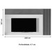 Painel para TV Até 75 Polegadas Valencia Tauari/Off White - Mavaular