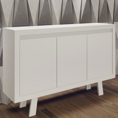 Aparador Arizona 3 Portas Branco - Pnr Móveis