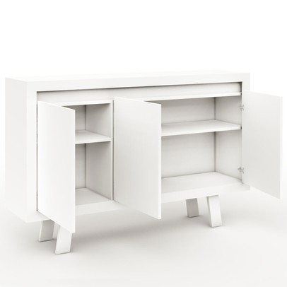 Aparador Arizona 3 Portas Branco - Pnr Móveis