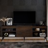 Rack para TV Até 55 Polegadas Roma 1 Porta 2 Prateleiras Cacau - Panorama Móveis