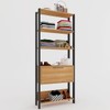 Closet Amanda 1 Porta 3 Prateleiras 100% Mdf Freijó/Preto Fosco - Pnr Móveis