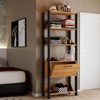 Closet Amanda 1 Porta 3 Prateleiras 100% Mdf Freijó/Preto Fosco - Pnr Móveis