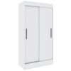 Guarda-Roupa Solteiro Lyon 2 Portas 2 Gavetas Branco - Doripel