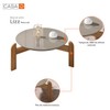 Mesa de Centro Lizz Off White/Cedro - Casa D