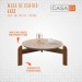 Mesa de Centro Lizz Off White/Cedro - Casa D