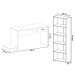 Quarto Gamer 2 Peças com 1 Mesa Gamer, 1 Estante Preto/Azul - Artely Móveis