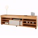 Rack para TV Até 70 Polegadas Celta 1 Porta Mel/Off White - Viero Móveis