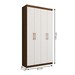 Armário para Escritório Barramas 4 Portas Off White - Pnr Móveis