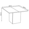 Mesa de Jantar 8 Lugares Bea Mel/Fume - Viero Móveis