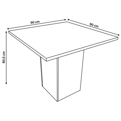 Mesa de Jantar 4 Lugares Melinda Mel/Blonde/Nude - Viero Móveis