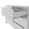Cômoda Logan 6 Gavetas 100% Mdf Branco/Olmo Italiano - Mambel