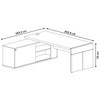Mesa Diretor com Conect III Charuto/Preto - Artany Móveis
