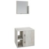 Armário de Banheiro 1 Porta 2 Prateleiras com Espelho Snow 14699 - Compace