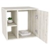 Armário de Banheiro 1 Porta 2 Prateleiras com Espelho Snow 14699 - Compace