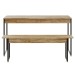 Mesa de Madeira Tub com 1 Banco Carvalho/Preto - Compace