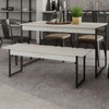 Mesa de Madeira Tub com 1 Banco Snow/Preto - Compace