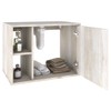 Armário de Banheiro 1 Porta 2 Prateleiras com Espelho Snow 14700 - Compace