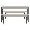 Mesa de Jantar 4 Lugares Tub Branco Chess/Preto - Compace