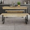 Mesa de Jantar 4 Lugares Tub Carvalho/Preto - Compace