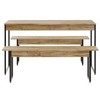 Mesa de Jantar 4 Lugares Tub Carvalho/Preto - Compace