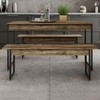 Mesa de Jantar 4 Lugares Tub Carvalho Dark/Preto - Compace