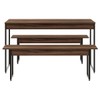 Mesa de Jantar 4 Lugares Tub Nogal/Preto - Compace
