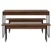 Mesa de Jantar 4 Lugares Tub Nogal/Preto - Compace