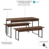 Mesa de Jantar 4 Lugares Tub Nogal/Preto - Compace