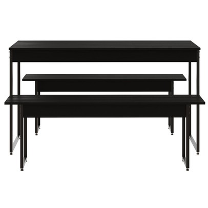 Mesa de Jantar 4 Lugares Tub Preto ônix - Compace