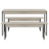 Mesa  de Jantar 4 Lugares Tub Snow/Preto - Compace