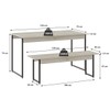 Mesa  de Jantar 4 Lugares Tub Snow/Preto - Compace