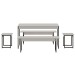 Mesa de Jantar 6 Lugares Branco Chess/Preto - Compace