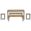 Mesa de Jantar 6 Lugares Carvalho/Preto - Compace