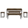 Mesa de Jantar 6 Lugares Carvalho Dark/Preto - Compace