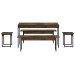Mesa de Jantar 6 Lugares Carvalho Dark/Preto - Compace