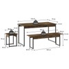 Mesa de Jantar 6 Lugares Carvalho Dark/Preto - Compace