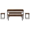 Mesa de Jantar 6 Lugares Nogal/Preto - Compace