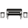 Mesa de Jantar 6 Lugares Preto ônix - Compace