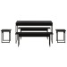 Mesa de Jantar 6 Lugares Preto ônix - Compace