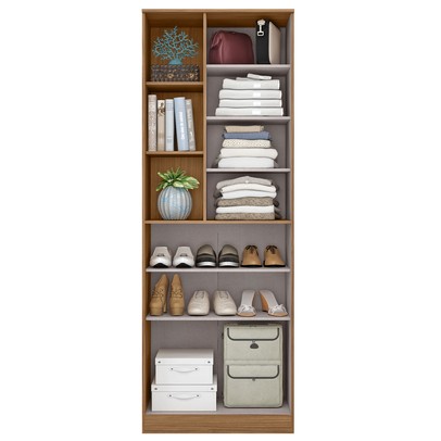 Sapateira Lince 2 Portas 7 Prateleiras com Espelho Marrocos - Mx Móveis