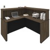 Mesa Tamburato Atendimento Ii Charuto/Preto - Artany Moveis