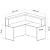 Mesa Tamburato Atendimento Ii Charuto/Preto - Artany Moveis