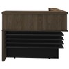 Mesa Tamburato Atendimento Ii Charuto/Preto - Artany Moveis