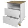 Escritório Completo Home Office 1 Porta 2 Gavetas Olmo/Branco - Artany Móveis