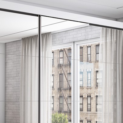 Guarda-Roupa Casal com Espelho 3 Portas de Correr Isabela Master Branco - Carioca Móveis