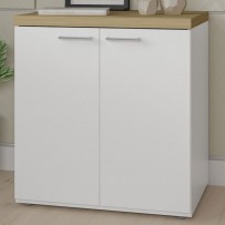 Escritório Completo 2 Portas Olmo/Branco - Artany Móveis