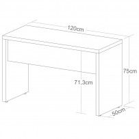 Escritório Completo 2 Portas Olmo/Branco - Artany Móveis