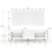 Rack com Painel para TV Até 60 Polegadas Milão 1 Porta 2 Prateleiras Branco - Panorama Móveis