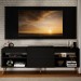 Rack com Painel para TV Até 60 Polegadas Milão 1 Porta 2 Prateleiras Preto - Panorama Móveis