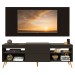 Rack com Painel para TV Até 60 Polegadas Milão 1 Porta 2 Prateleiras Preto - Panorama Móveis